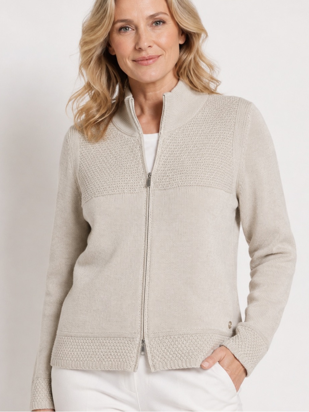 Olsen zip up cardigan.MSRP $150